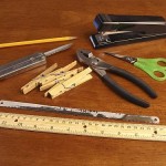 Tools needed for making a Mouse Trap Booby Trap